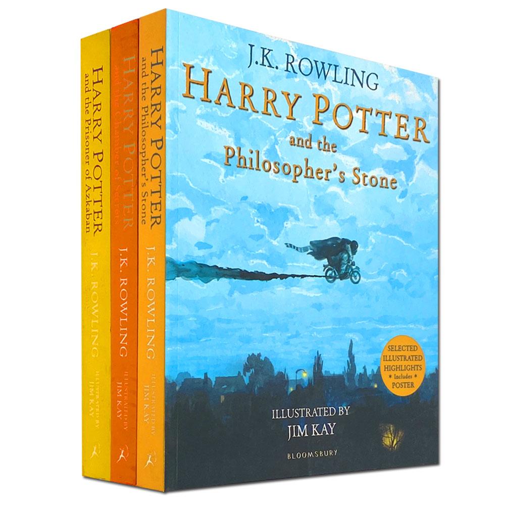 Buy Book Harry Potter Illustrated 3 Books Set PAPERBACK (Harry Potter and  The Chamber of Secrets, The Philosophers Stone, The Prisoner of Azkaban) by  