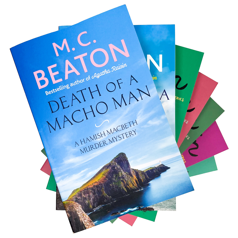 M C Beaton Hamish Macbeth Series Collection 7 Books Set (SERIES 2) (Death of a Prankster, Death of a Charming Man, Death of a Macho Man, Death of a Scriptwriter, Death of a Celebrity, Death of a Dreamer, Death of a Nurse)