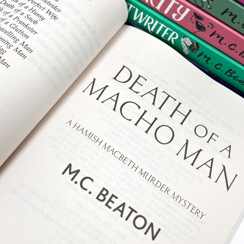 M C Beaton Hamish Macbeth Series Collection 7 Books Set (SERIES 2) (Death of a Prankster, Death of a Charming Man, Death of a Macho Man, Death of a Scriptwriter, Death of a Celebrity, Death of a Dreamer, Death of a Nurse)