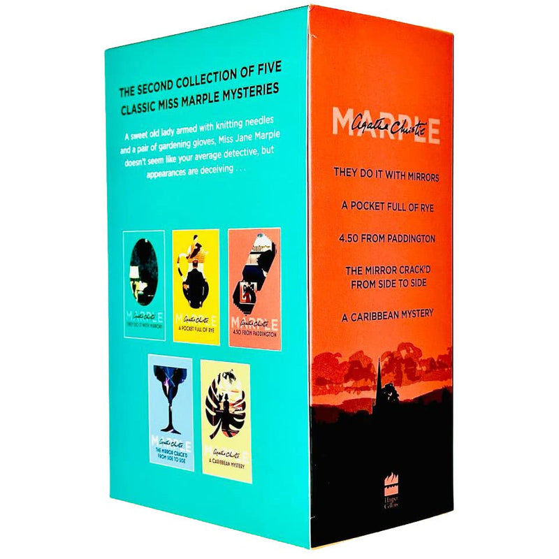 Miss Marple Mysteries Series Books 6 - 10 Collection Set by Agatha Christie (A Caribbean Mystery,Mirror Crackd From Side to Side, 4.50 from Paddington, A Pocket Full of Rye & They Do It With Mirrors)