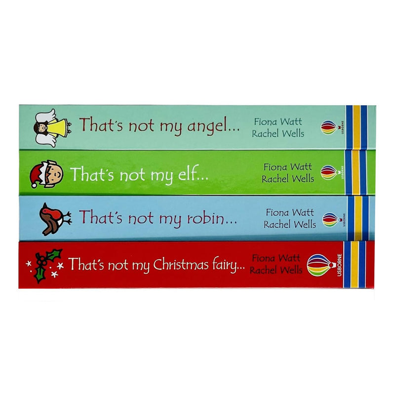 Usborne Touchy-Feely Thats not My Christmas Collection 4 Books Set (Christmas Fairy, Robin, Elf &amp; Angel)