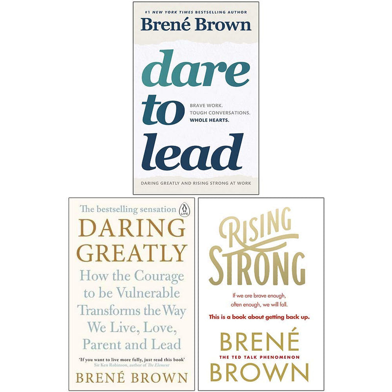 Brene Brown Collection 3 Books Set (Daring Greatly, Dare to Lead, Rising Strong)