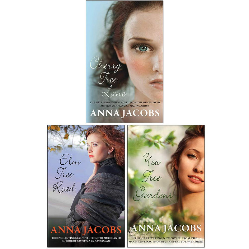 Wiltshire Girls Series 3 Books Collection Set By Anna Jacobs - Cherry Tree Lane, Yew Tree Gardens, Elm Tree Road