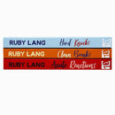 Ruby Lang Practice Perfect Series 3 Books Collection Set (Hard Knocks, Clean Breaks & Acute Reactions)