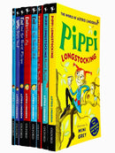 Astrid Lindgren Collection 8 Books Set (Pippi Longstocking, Goes Aboard, in the South Seas,Emil and the Sneaky Rat,Emil's Clever Pig,Emil and the Great Escape, Lotta Says 'No!', Lotta Makes a Mess)