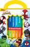 Disney Spidey and his Amazing Friends - My First Library 12 Board Book Set - First Words, Alphabet, Numbers, and More Baby Books - PI Kids