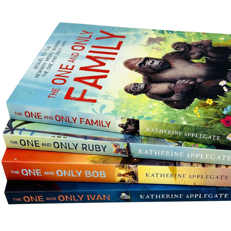 Katherine Applegate Series 4 Books Collection Set (The One and The Only Family, The One and The Only Ruby, The One and The Only Bob, The One and The Only Ivan)