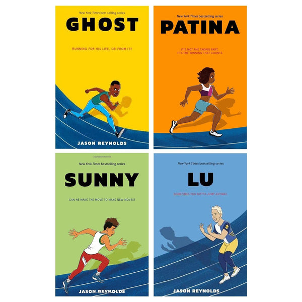 Jason Reynolds' Track Series Paperback Collection 4 Books Set (Ghost, Patina, Sunny and Lu)