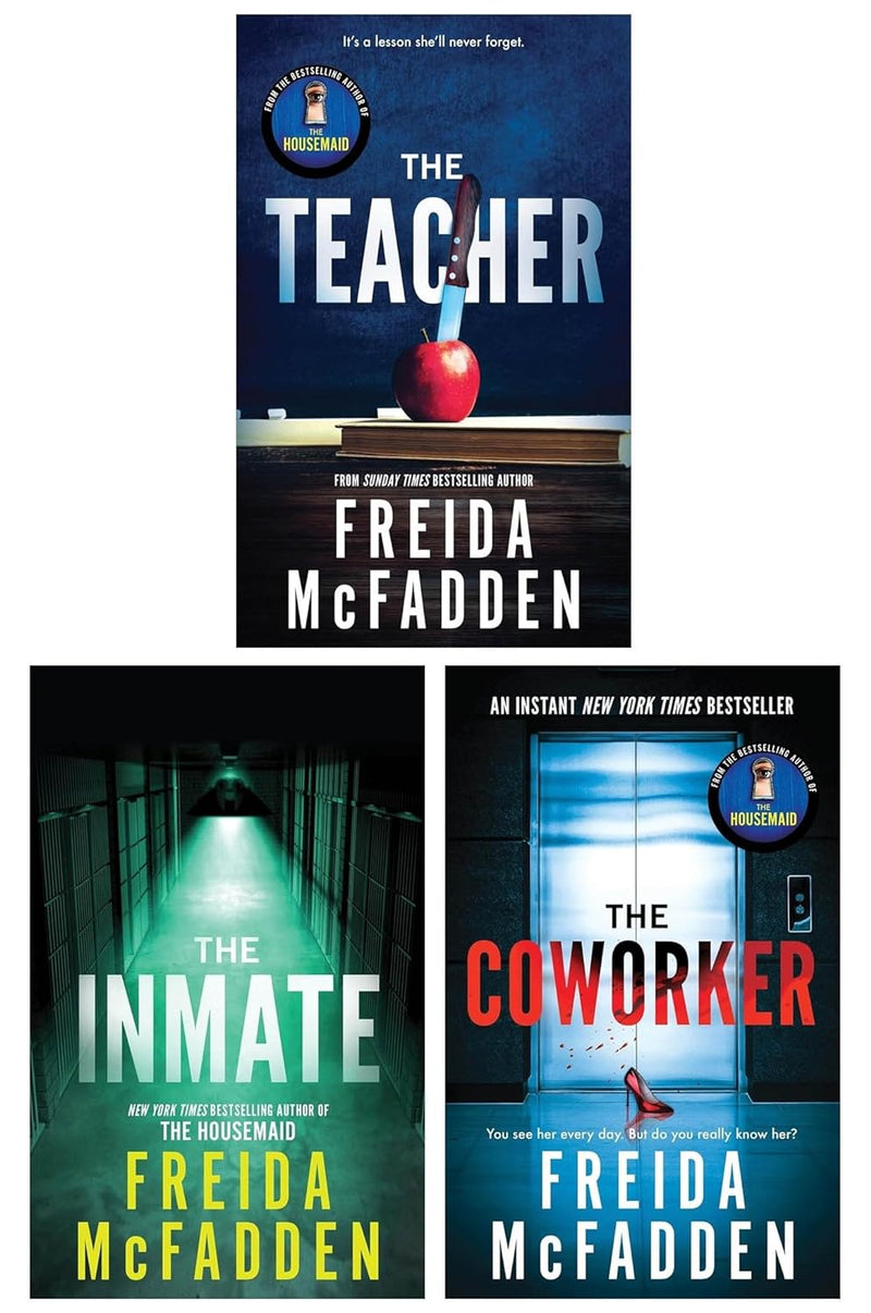 Freida McFadden 3 Books Collection Set (The Coworker, The Teacher & The Inmate)