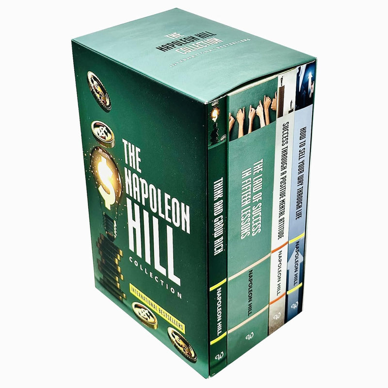 The Napoleon Hill Collection 4 Books Boxed Set(Think and Grow Rich, The Law of Success in Fifteen Lessons, Success Through a Positive Mental Attitude & How to Sell Your Way Through Life)