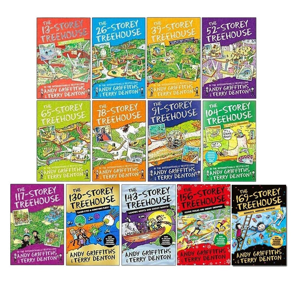 The Treehouse Series 1-13 Books Collection Set by Andy Griffiths & Terry Denton