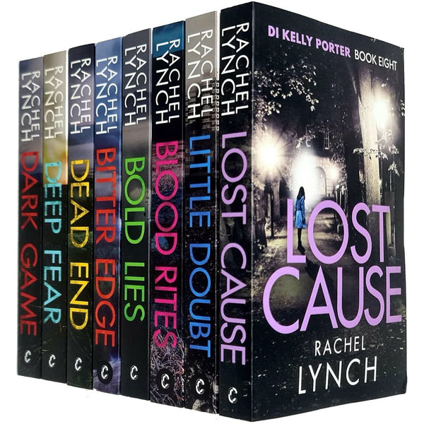 Rachel Lynch Series Di Kelly Porter 8 Books Collection Set  Dead End Dark Game Bitter Edge Blood Rites Deep Fear Bold Lies Little Doubt