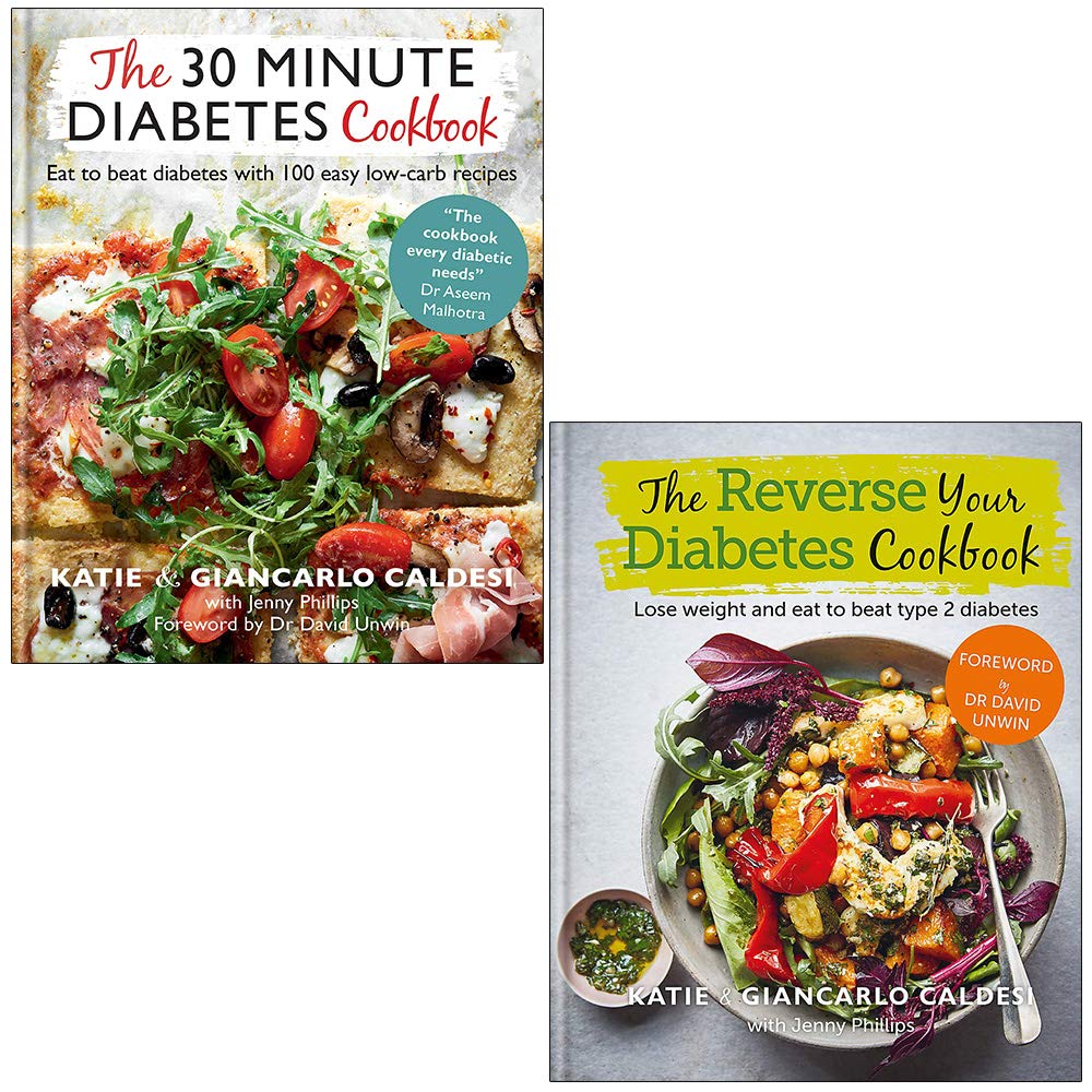 Buy Book The 200 Minute Diabetes Cookbook and The Reverse Your Diabetes  Cookbook By Katie Caldesi, Giancarlo Caldesi 20 Books Collection Set by Kyle  ...