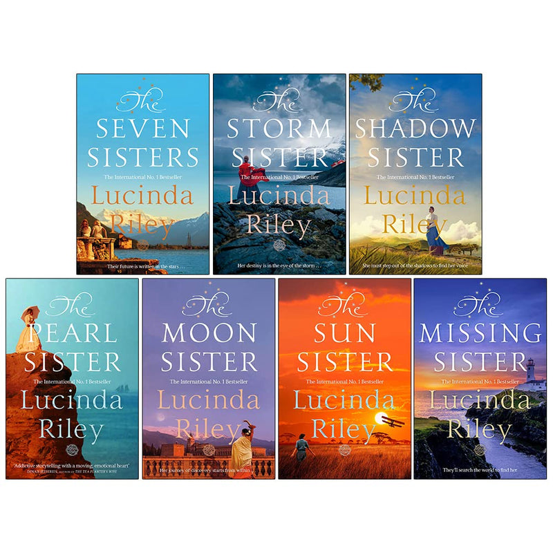 Lucinda Riley Seven Sister 7 Books Collection Set Storm Sister, Seven Sisters, Sun Sister