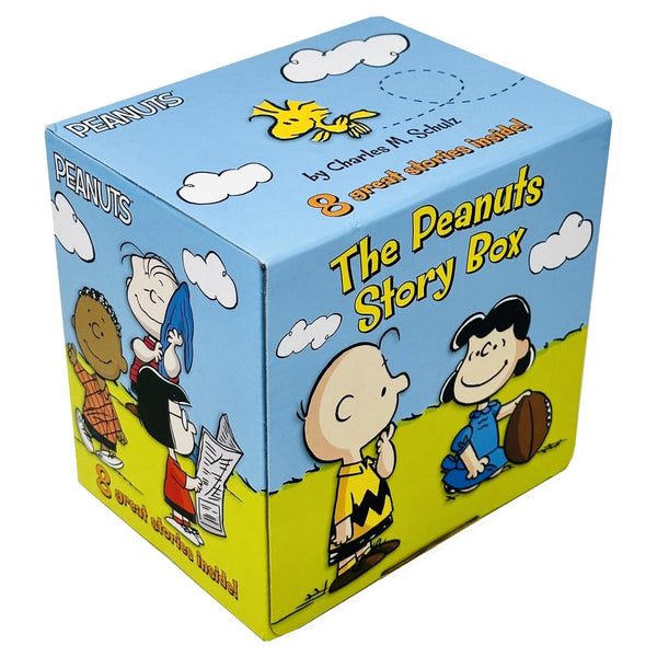 The Peanuts Story Box: 8 Books Collection By Charles M Schulz (Lose the Blanket Linus!, Nice to Meet You Franklin!, Snoopy and Woodstock's Great Adventure, You're a Big Brother Charlie Brown! and More)