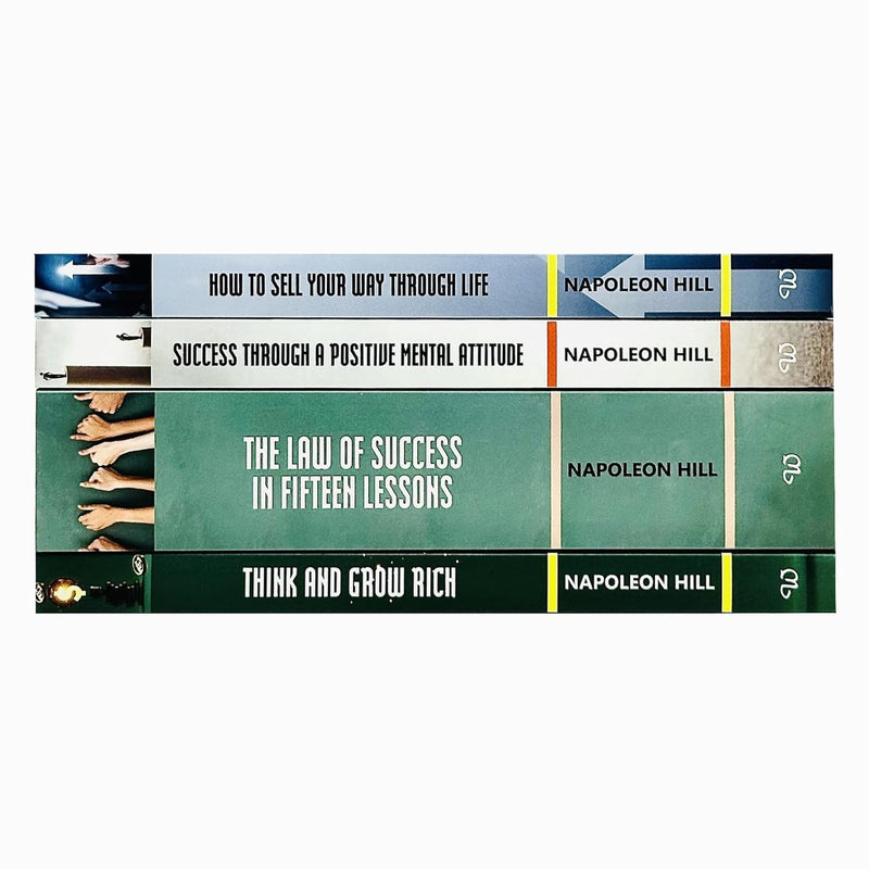 The Napoleon Hill Collection 4 Books Boxed Set(Think and Grow Rich, The Law of Success in Fifteen Lessons, Success Through a Positive Mental Attitude & How to Sell Your Way Through Life)