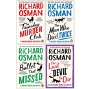 Richard Osman Collection 4 Books Set (The Thursday Murder Club, The Man Who Died Twice, The Bullet That Missed, The Last Devil To Die)