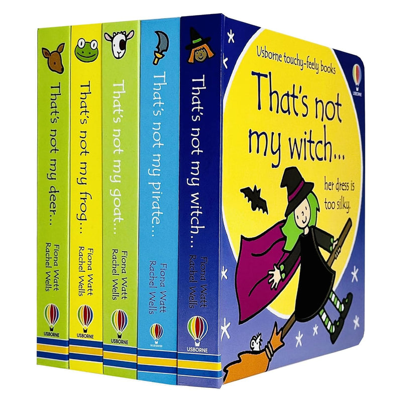 Usborne touchy-feely books That's not my... Collection 4: 5 Books Set (Witch, Pirate, Goat, Frog, Deer)