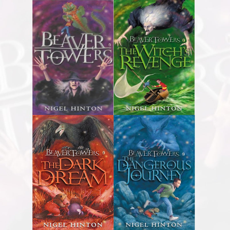 Beaver Towers Nigel Hinton Collection 4 Books Set (Beaver Towers, The Witch's Revenge, The Dangerous Journey, Dark Dream)