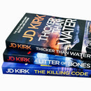 DCI Logan Crime Thrillers 3 Books Collection Set By JD Kirk (Thicker Than Water, A Litter of Bones, The Killing Code)