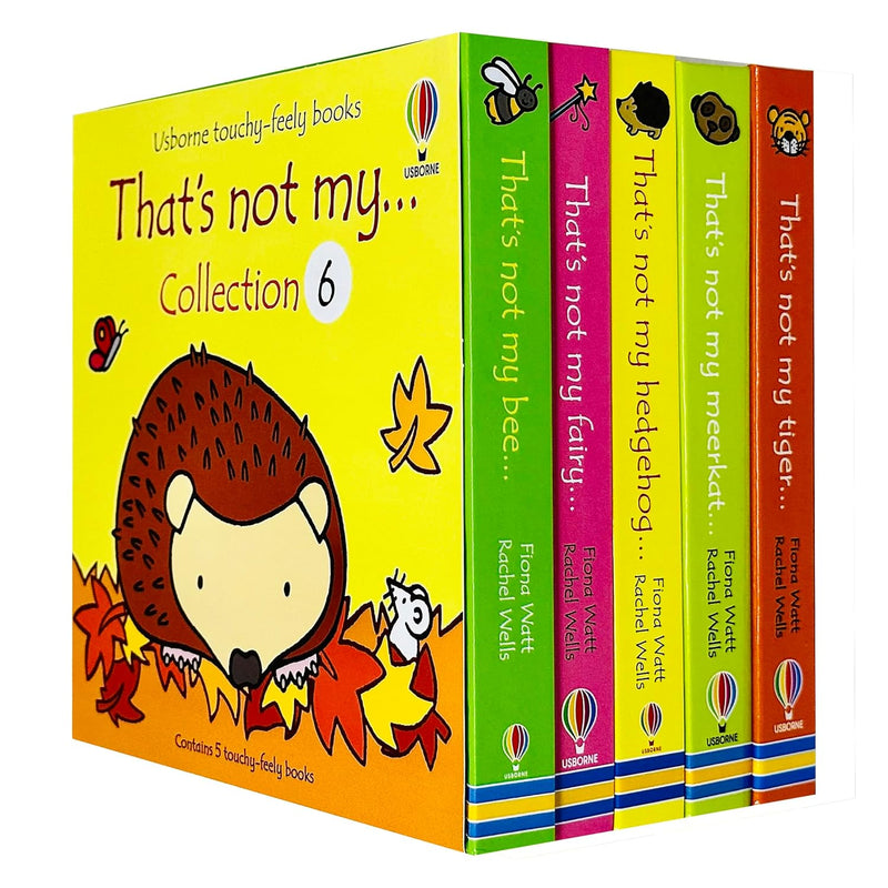 Usborne Touchy-feely books That's not My... Collection 6: 5 Books Set (Bee, Fairy, Hedgehog, Meerkat, Tiger)