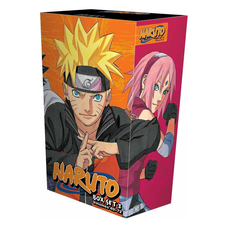 Naruto Box Set 3 - 49-72 Complete Childrens Gift Set Collection Masashi Kishimoto