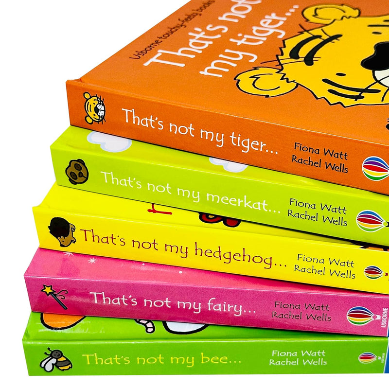 Usborne Touchy-feely books That's not My... Collection 6: 5 Books Set (Bee, Fairy, Hedgehog, Meerkat, Tiger)