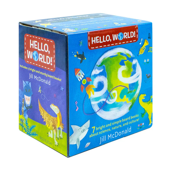 Hello, World! 7 Books Collection Box Set By Jill McDonald (Solar System, Weather, Birds, My Body, Dinosaurs, Music & Ocean Life)