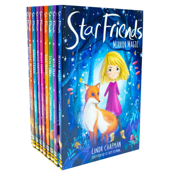 Linda Chapman Star Friends Series 9 Books Collection Set (Mirror Magic, Wish Trap, Poison Potion, Secret Spell, Dark Tricks, Night Shade and More)