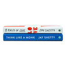 Jay Shetty Collection 2 Books Set (8 Rules of Love [Hardcover], Think Like a Monk [Hardcover])