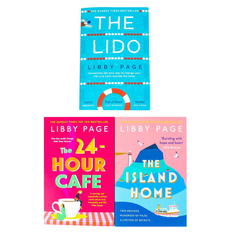 Libby Page Collection 3 Books Set (The Lido, The 24-Hour Cafe, The Island Home)