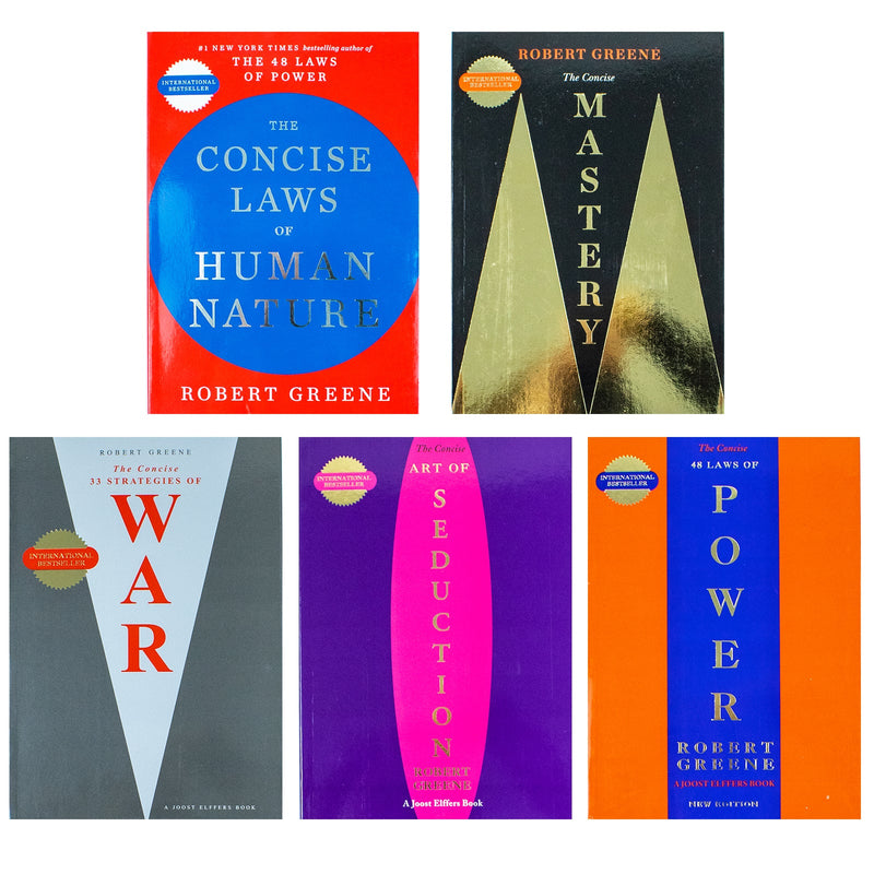 The Concise Series By Robert Greene 5 Books Set (The Concise Laws of Human Nature,The Concise Law of 33 Strategies of War & The Daily Laws)