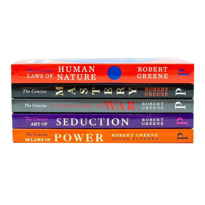 The Concise Series By Robert Greene 5 Books Set (The Concise Laws of Human Nature,The Concise Law of 33 Strategies of War & The Daily Laws)