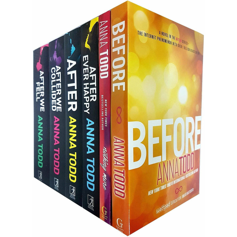 Anna Todd Before And After Series 6 Books Set Collection, Nothing More, After