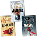 Bernard Cornwell Grail Quest 3 Books Collection Set Vagabond, Harlequin, Heretic