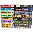 Bear Grylls Mission Survival Collection 8 Books Set Claws of the Crocodile, Sands of the Scorpion, Gold of the Gods, Way of the Wolf