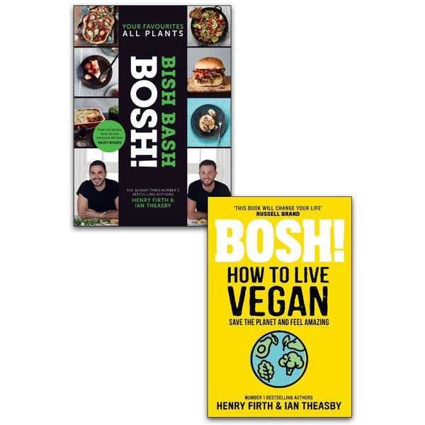 BISH BASH BOSH! &amp; Bosh! How To Live Vegan 2 Books Collection Set