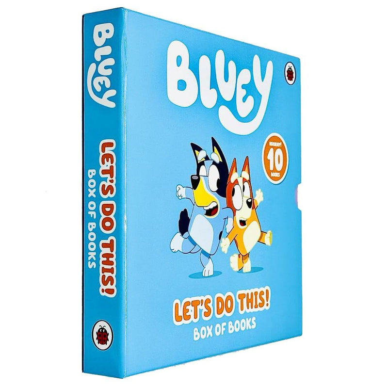 Bluey lets Do This! 10 Picture Books Story Collection Box Set (The Beach, Goodnight Fruit Bat, Butterflies, Bingo, Magic Xylophone, Hammerbarn, The Pool, The Creek, Grannies &amp; Bob Bilby)