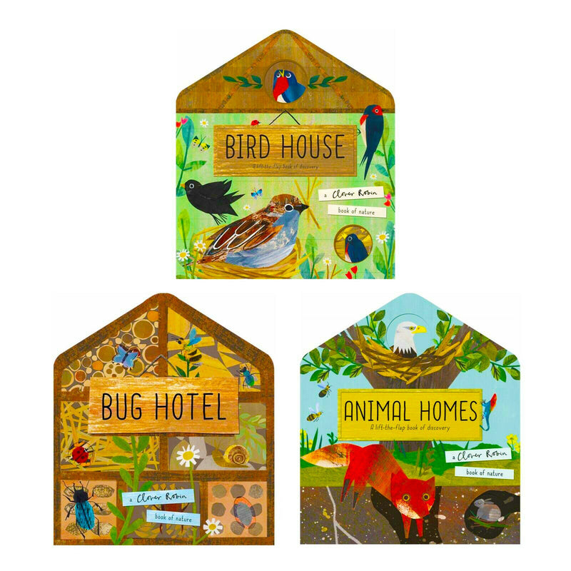 My First Childrens Nature Collection 3 Books Set (Bird House, Bug Hotel & Animal Homes) Age 5-7