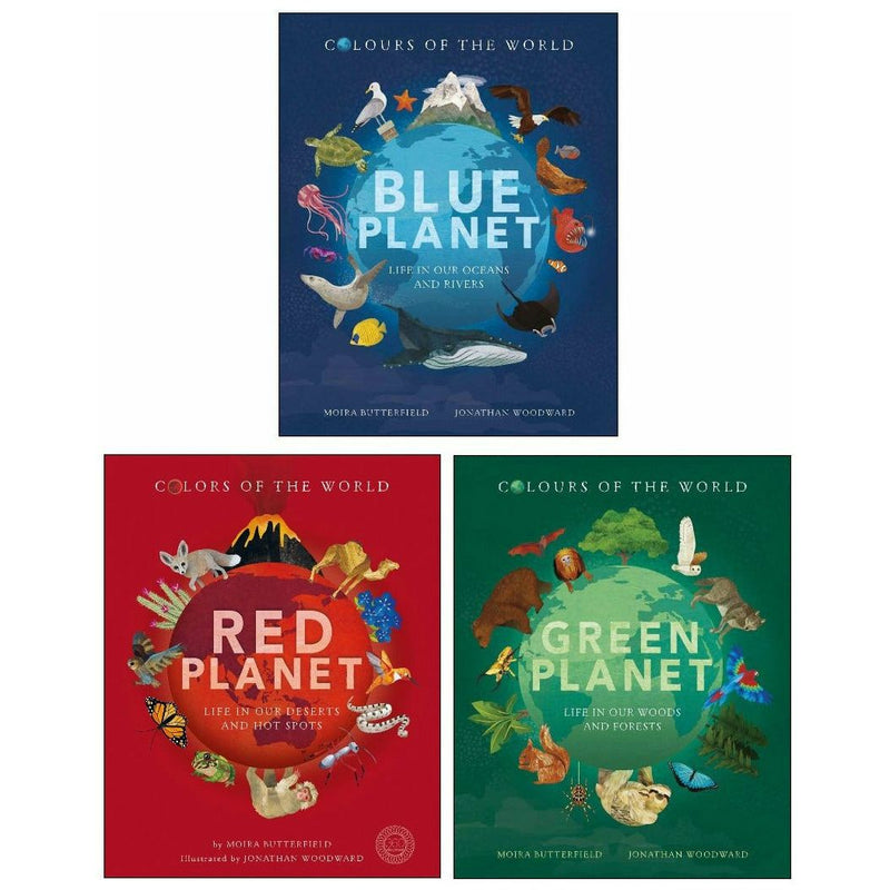 Planet Earth Series Collection 3 Books Box Set (Blue Planet, Green Planet, Red Planet)