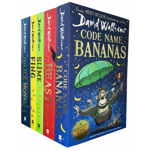 David Walliams Collection 5 Books Set Series 3 (Fing, The Ice Monster, Slime, Code Name Bananas, The Beast of Buckingham Palace)