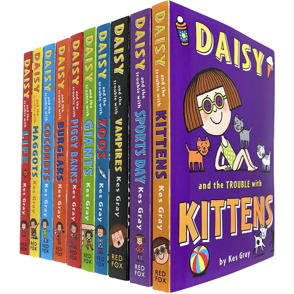 Daisy And The Trouble Collection 10 Books Set By Kes Gray Daisy And The Trouble With Kittens Sport..