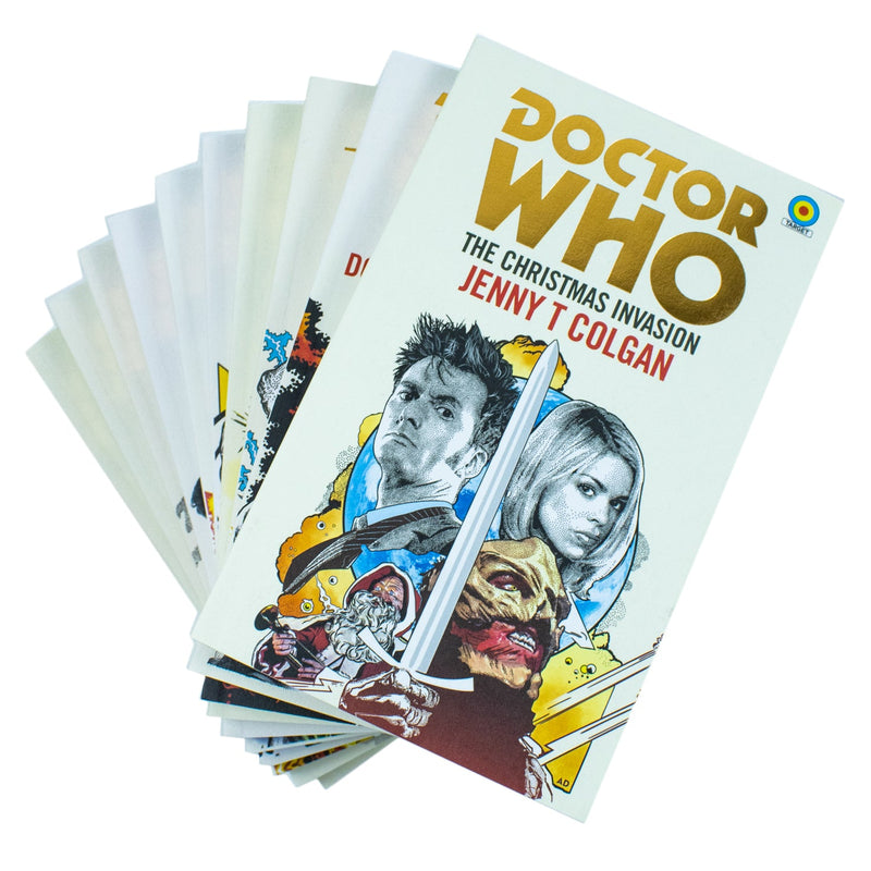 Doctor Who: Target Collection 10 Books Set (The Pirate Planet, City of Death, Crimson Horror, Day of the Doctor, Dalek, Fires of Pompeii, Rose, Eaters of Light, Witchfinders, Christmas Invasion)