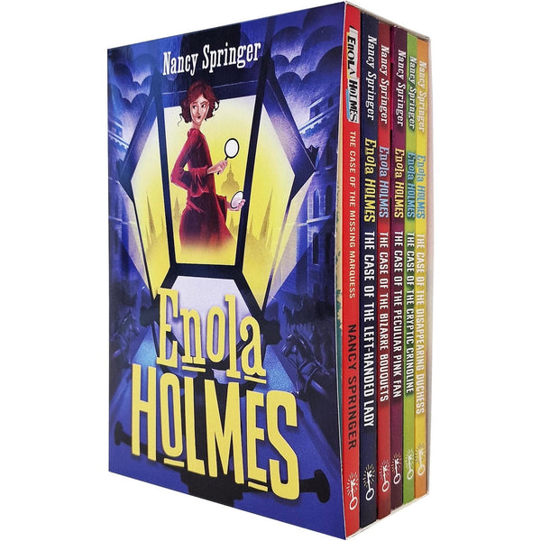 Enola Holmes Mystery Series 6 Books Collection Set (The Case of the Missing Marquess, The Case of the Peculiar Pink Fan, Case of the Left-Handed Lady &amp; More)