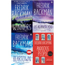 Fredrik Backman Beartown Collection 4 Books Set (The Winner, Us Against You, Beartown, Anxious People)