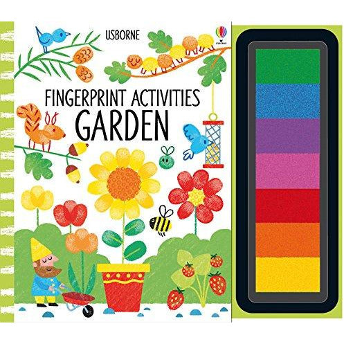 Usborne Fingerprint Activities Series 3 Books Collection Set - Garden, Cats & Dogs, Bugs