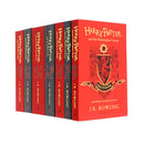 Harry Potter Gryffindor House Editions PAPERBACK Set by J.K. Rowling 7 books Set