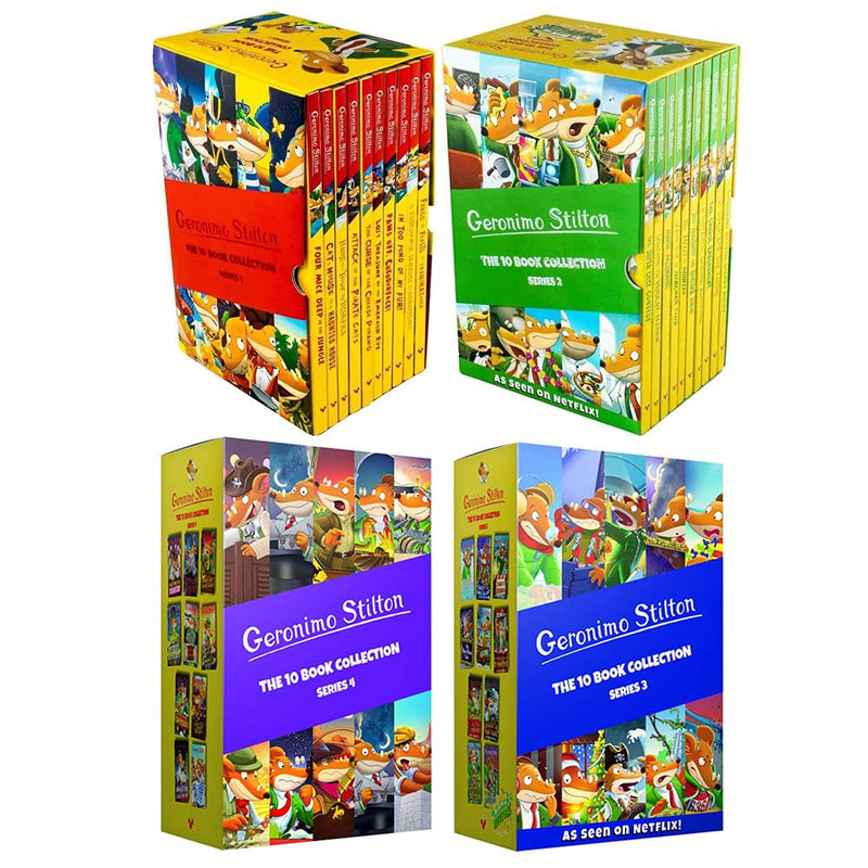 Geronimo Stilton Series 1,2 ,3 and 4: 40 Books Collection Set