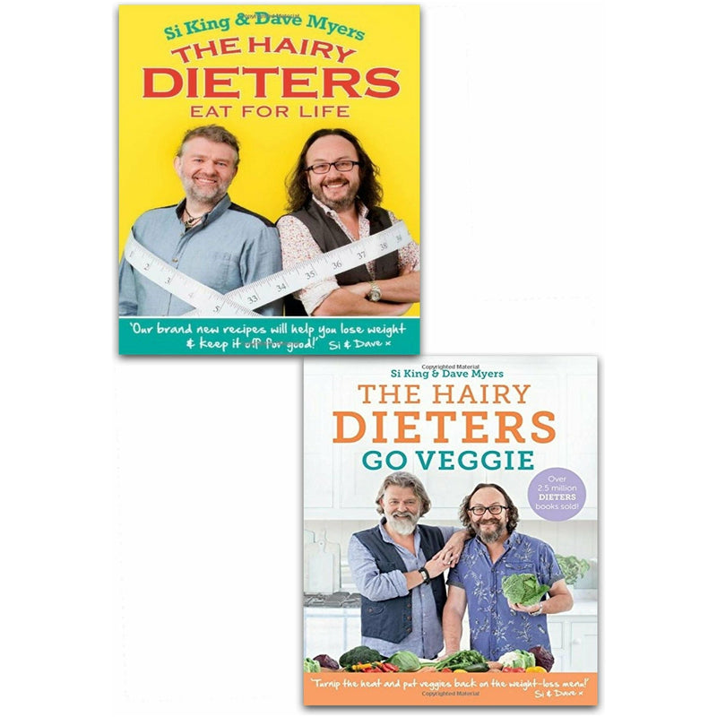 The Hairy Bikers Collection 2 Books Set (The Hairy Dieters Eat for Life, The Hairy Dieters Go Veggie)