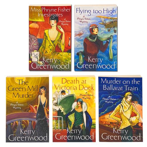 Phryne Fisher Murder Mystery Series 5 Books Collection Set by Kerry Greenwood